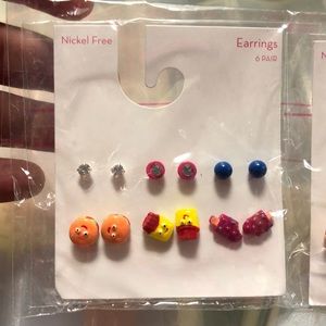 Nickel free earrings 6 piece set